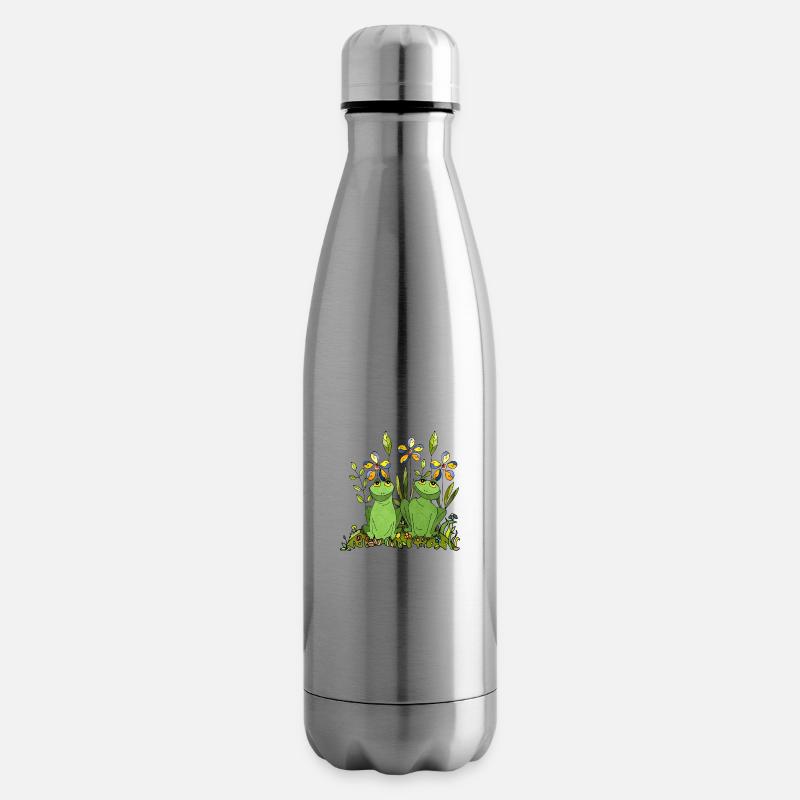 Frösche - Isolierflasche - Lightsilver