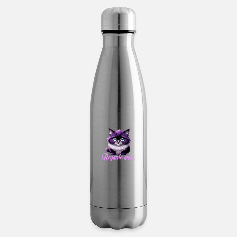 Regarde-moi - Bouteille isotherme - argent clair