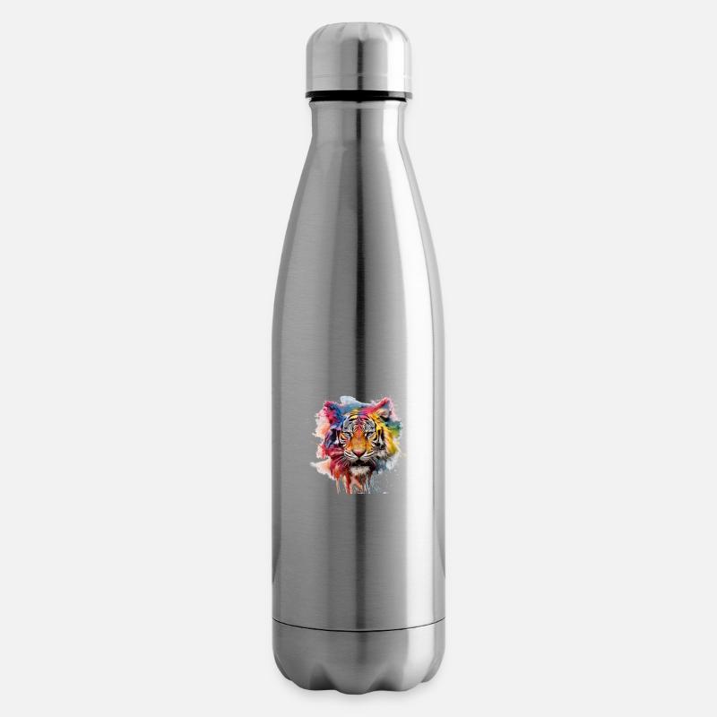 Grafitti Tiger - Isolierflasche - Lightsilver
