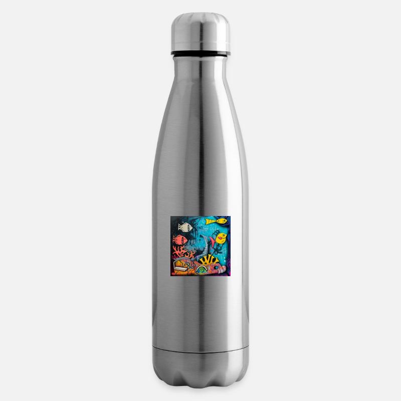 Fisch - Isolierflasche - Lightsilver
