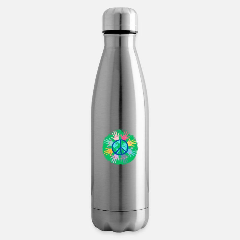 Soyons forts ensemble - Bouteille isotherme - argent clair