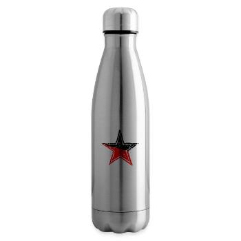 star red black drawn path - Isolierflasche - Lightsilver - Rechts