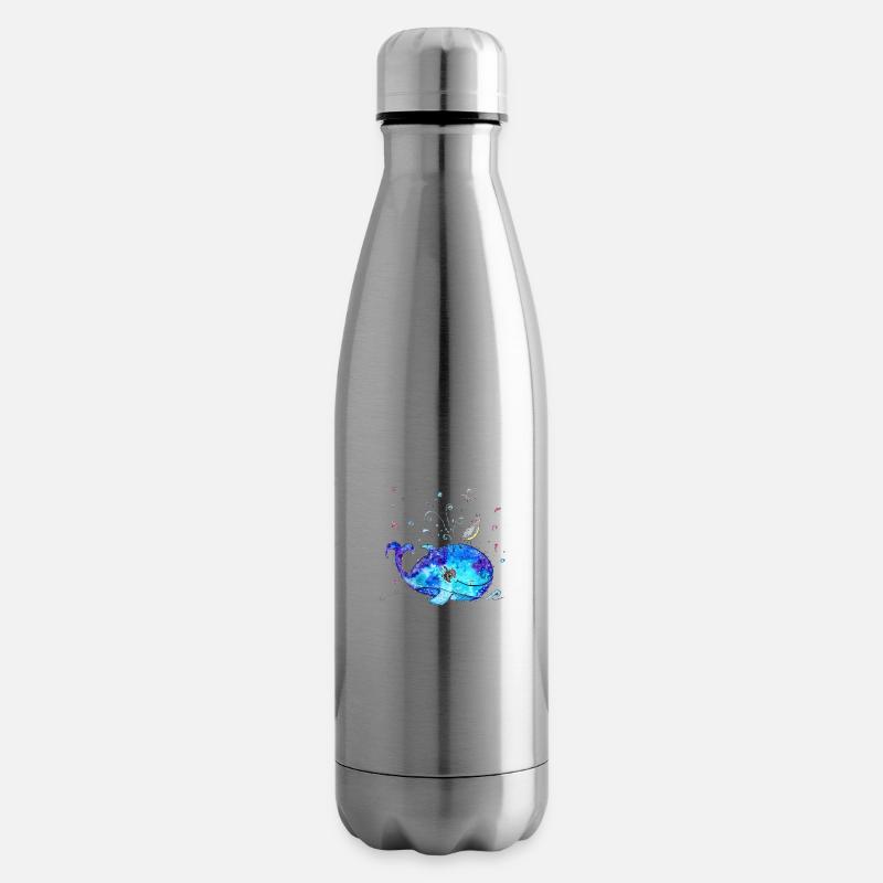 Gute Laune Wal - Isolierflasche - Lightsilver