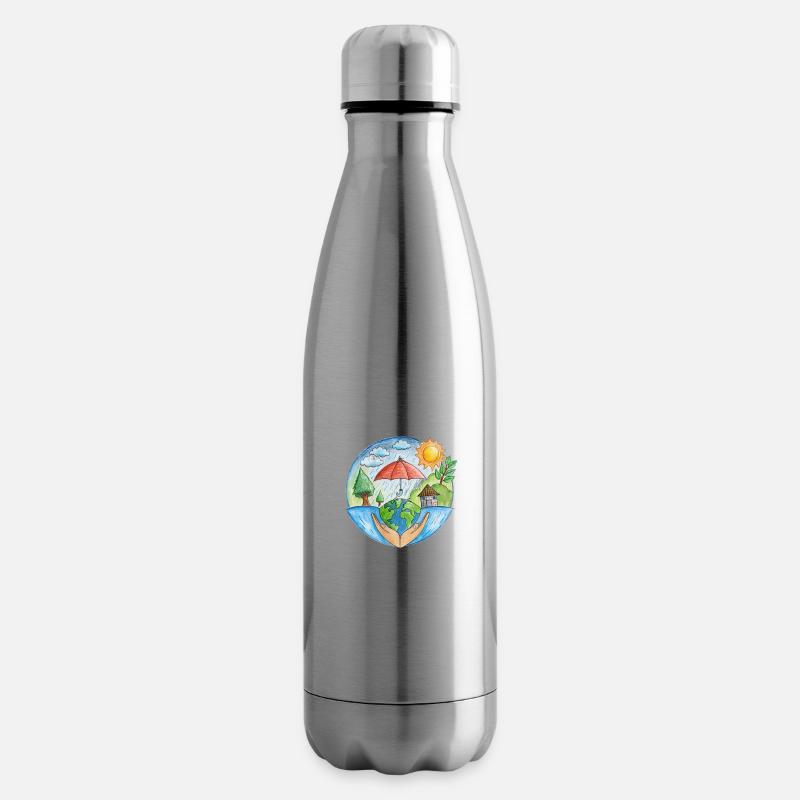 Protection du climat - Bouteille isotherme - argent clair