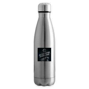 Automaattinen Tienaaminen - Automatic Earning - Insulated Water Bottle - silver - Right