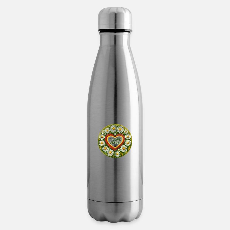 J’aime Jésus - Bouteille isotherme - argent clair