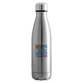 Music Is A Timeless Treasure - Isolierflasche - Lightsilver - Rechts