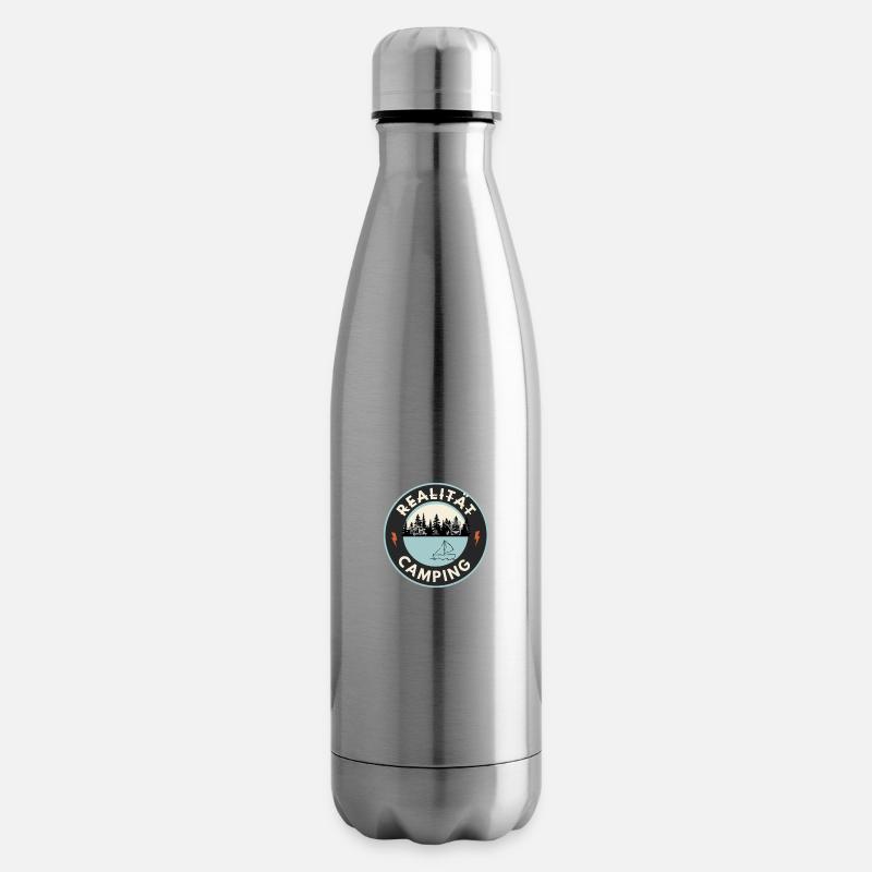 Camping de réalité - Bouteille isotherme - argent clair