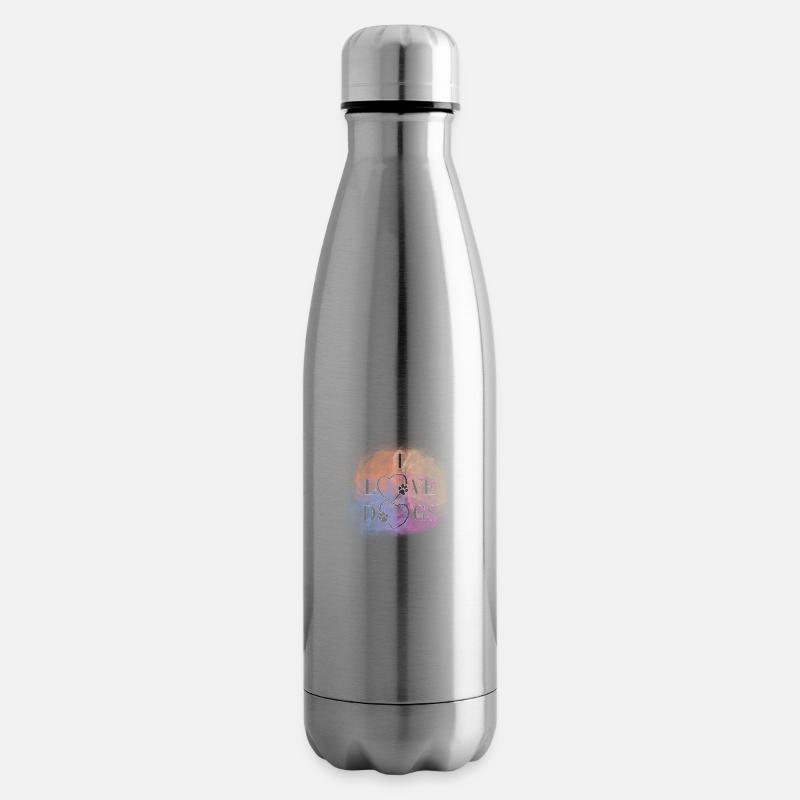 J’adore les chiens - Bouteille isotherme - argent clair