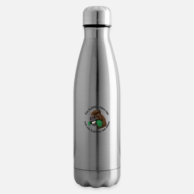 Pummelpony Nimmersatt Kaltblut - Isolierflasche - Lightsilver