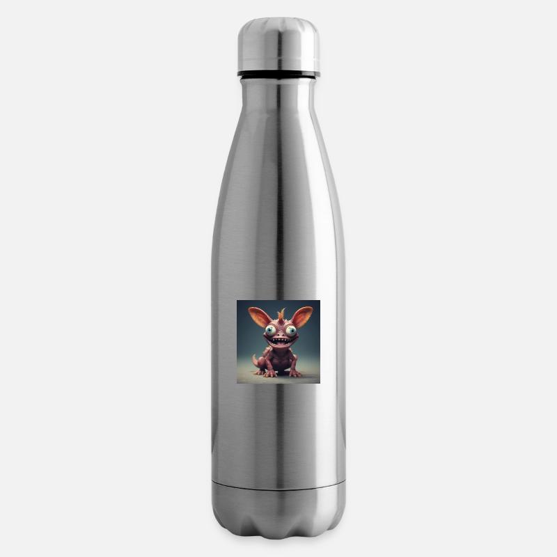Fröhliches Geschöpf - Isolierflasche - Lightsilver