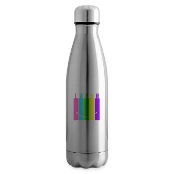 Neon Laugh - Insulated Water Bottle - silver - Right
