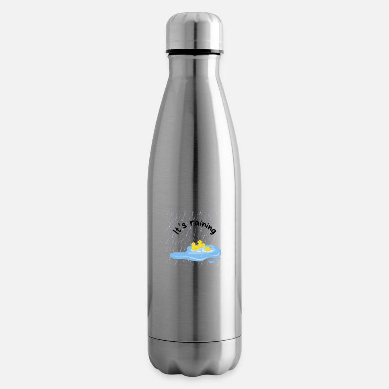 it's raining - Bouteille isotherme - argent clair