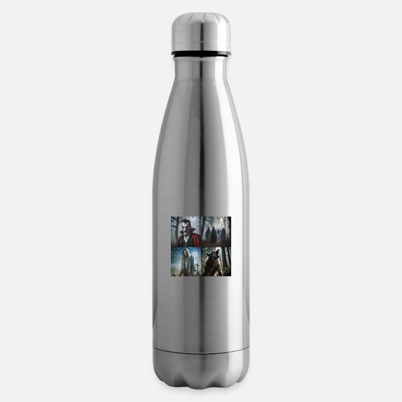 Halloween effrayant - Bouteille isotherme - argent clair