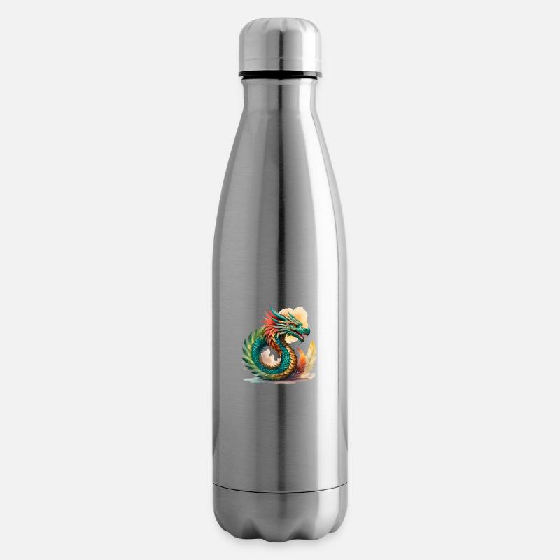 Kukulcán - Bouteille isotherme - argent clair