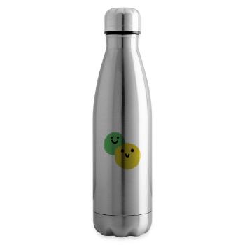 Deux boules - Bouteille isotherme - argent clair - Droite