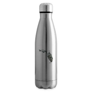 Capitole de l’État de Floride en Floride Carte - Bouteille isotherme - argent clair - Droite