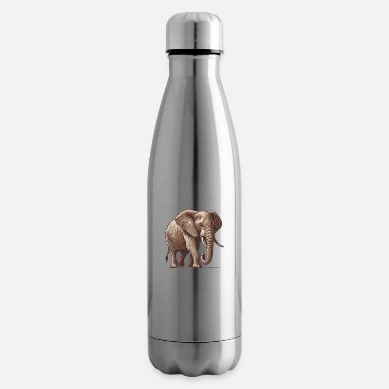 Elefant - Isolierflasche - Lightsilver