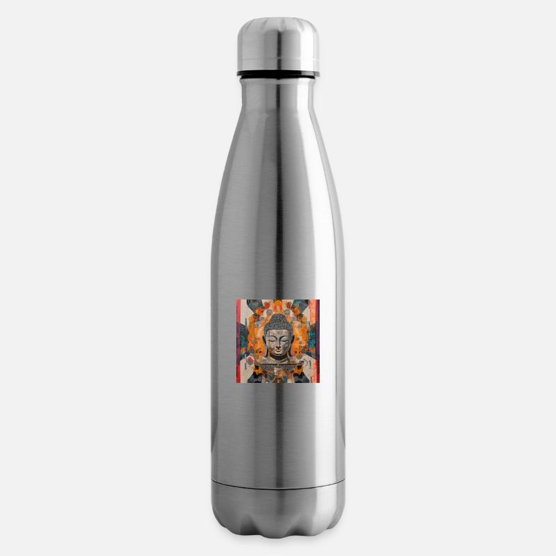 Buddha Enlightenment Mandala - Isolierflasche - Lightsilver