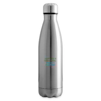 Purpose Is Everything Inspirational Design - Insulated Water Bottle - silver - Right