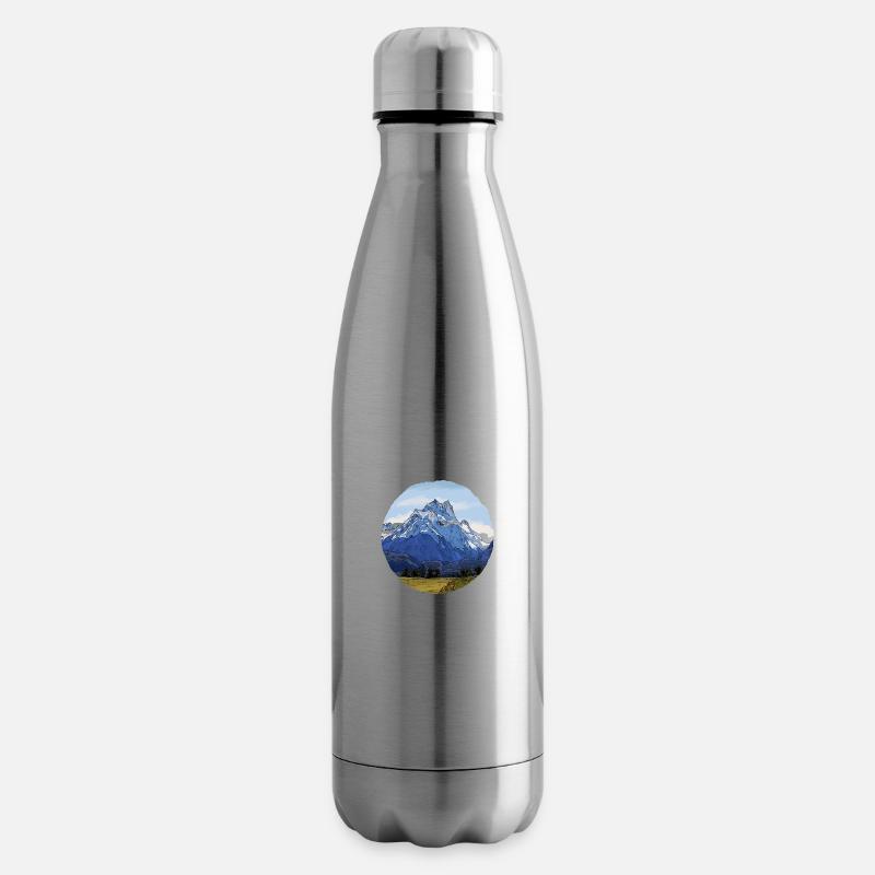 Die Berge Neuseelands - Isolierflasche - Lightsilver