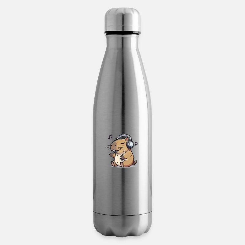 Musique Capybara - Bouteille isotherme - argent clair
