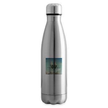 See You later Schriftzug 2 Vögel Stange Humor - Isolierflasche - Lightsilver - Rechts