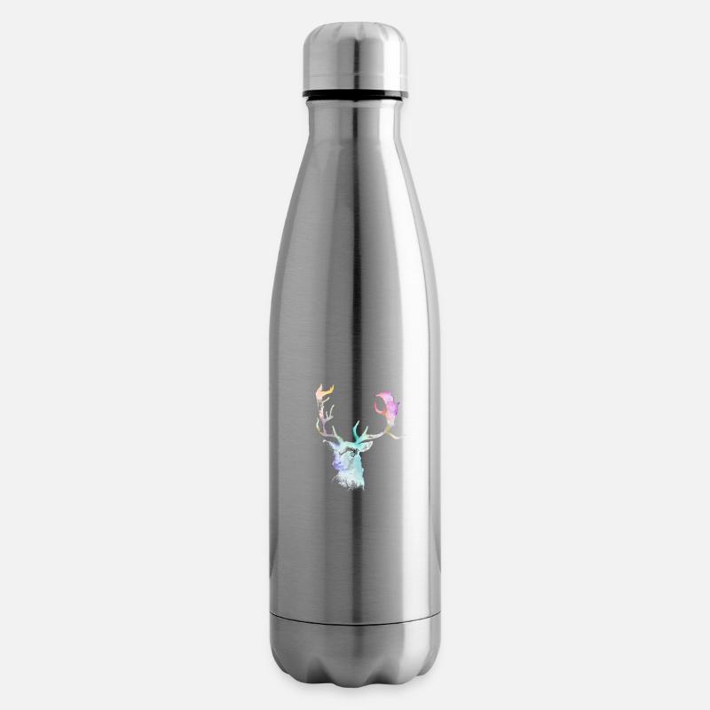 Hirsch - Isolierflasche - Lightsilver