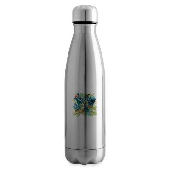 South America Jungle Light - Insulated Water Bottle - silver - Right