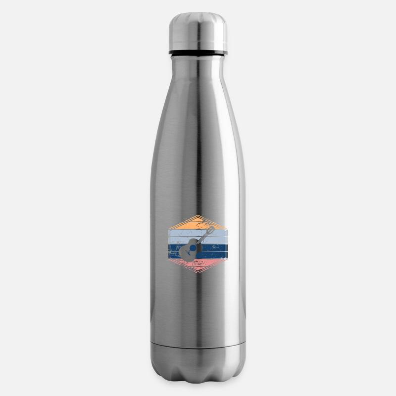 Ukulele - Insulated Water Bottle - silver