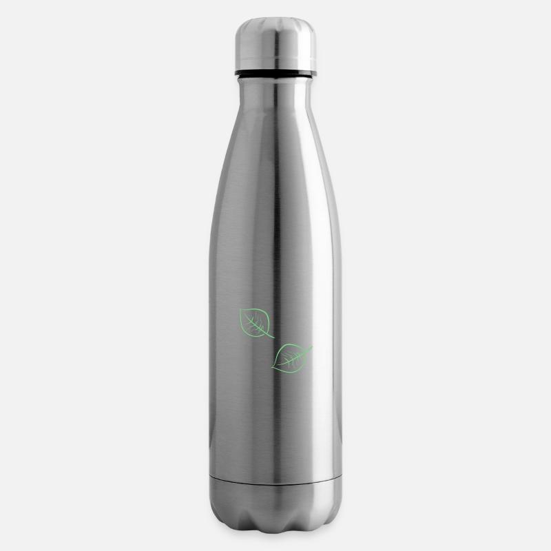 feuilles d’arbre - Bouteille isotherme - argent clair