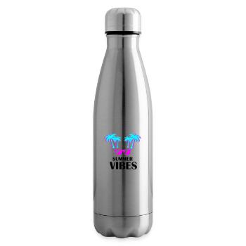 Summer Vibes - Insulated Water Bottle - silver - Right