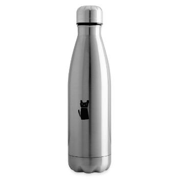 Katze verwirrt süß tier - Isolierflasche - Lightsilver - Rechts