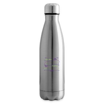Christmas Vacation awkward Golden Retriever Gift - Insulated Water Bottle - silver - Right