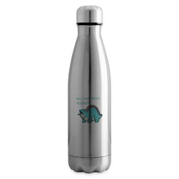 hugadino You have been mlemed! , süßer DInosaurier - Isolierflasche - Lightsilver - Rechts