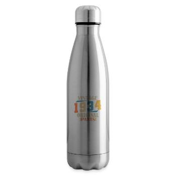 Month 1934. 1934 Birthday Gift. 90 years old Birt - Insulated Water Bottle - silver - Right
