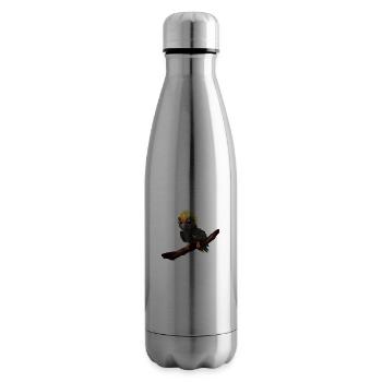 Baby Papagei Vogel Ara - Isolierflasche - Lightsilver - Rechts