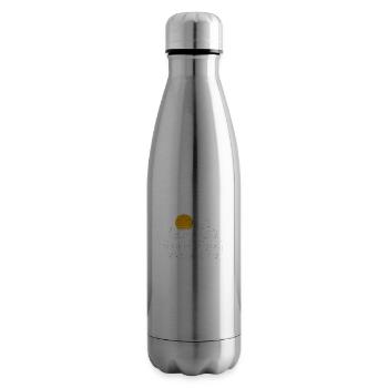 Happy Camper - Coole Sprüche für Outdoor-Enthusias - Isolierflasche - Lightsilver - Rechts
