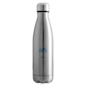 Vélo velo good mood sport cycliste gravel - Bouteille isotherme - argent clair - Droite