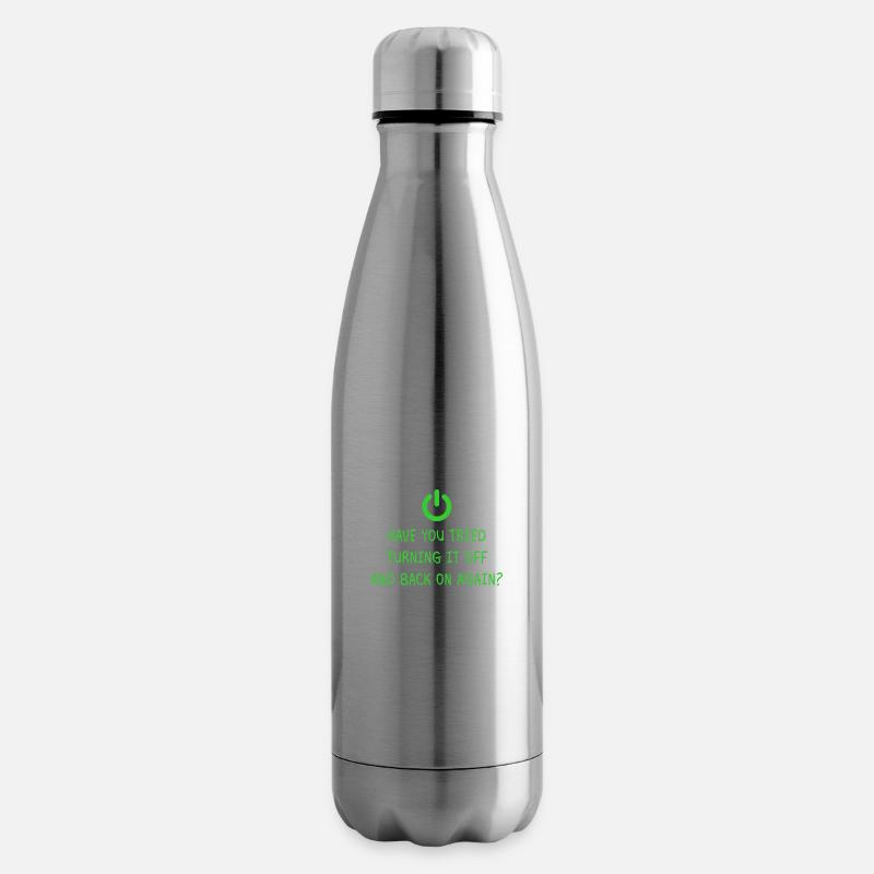 Turning it off Programming Informatik Geschenk - Isolierflasche - Lightsilver