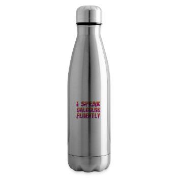 Dicton mathématique - Bouteille isotherme - argent clair - Droite