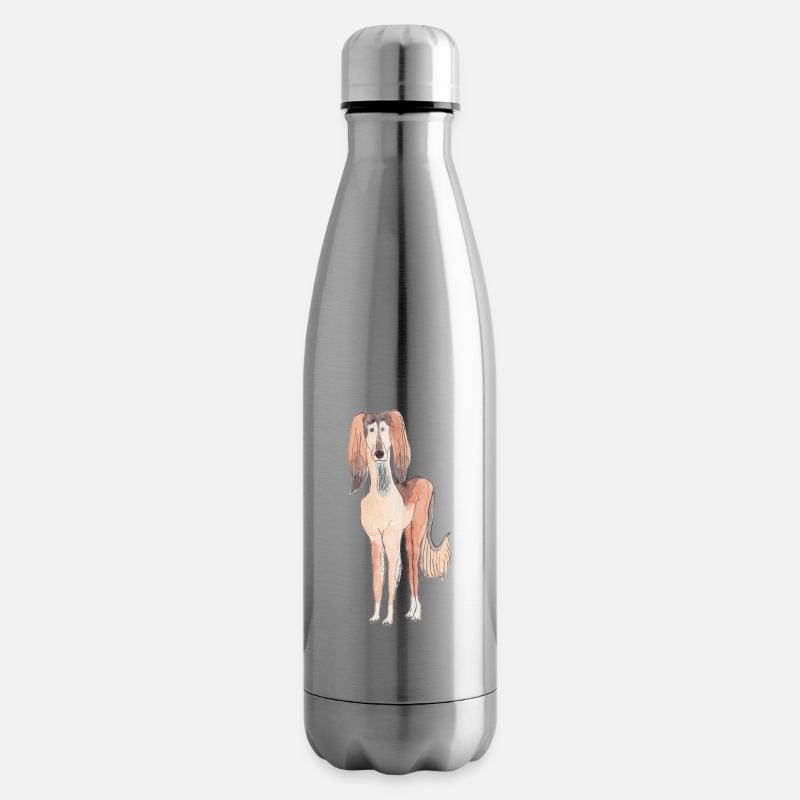 Saluki Fun - Bouteille isotherme - argent clair