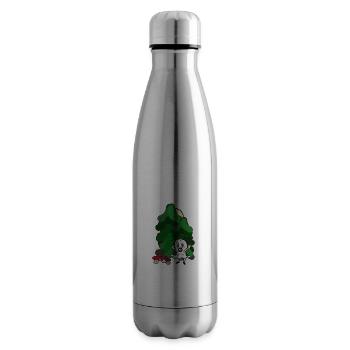 Wald Gespenst Geist Oktober Pilze Tannen Natur - Isolierflasche - Lightsilver - Rechts
