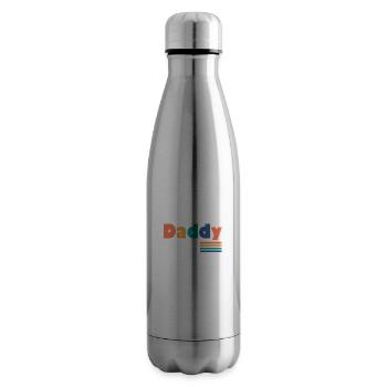 Daddy cool daddy cool gift daddy - Insulated Water Bottle - silver - Right