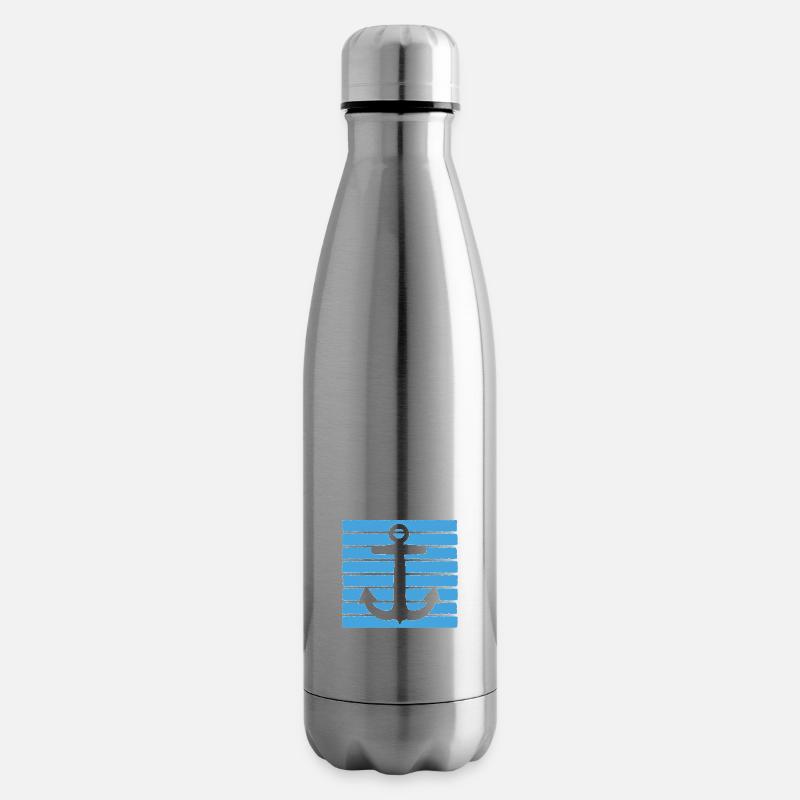 Maritime - Ancre - Bouteille isotherme - argent clair