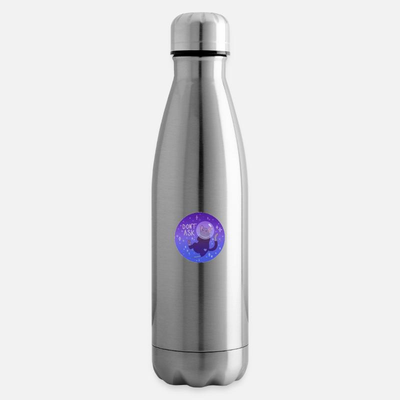 Kitty dans l’espace - Bouteille isotherme - argent clair