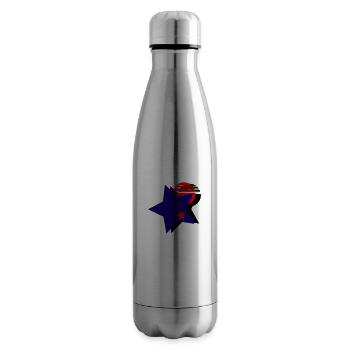 Euro universalis - Bouteille isotherme - argent clair - Droite