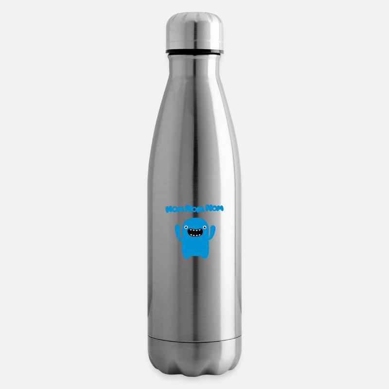 Om nom nom nom - Isolierflasche - Lightsilver