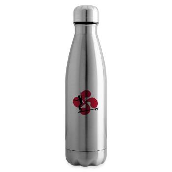Surf basque - Bouteille isotherme - argent clair - Droite