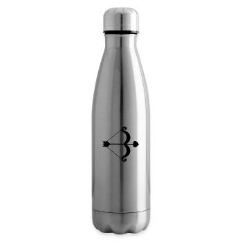 Amour arc amour flèche amour couple chemise - Bouteille isotherme - argent clair - Droite